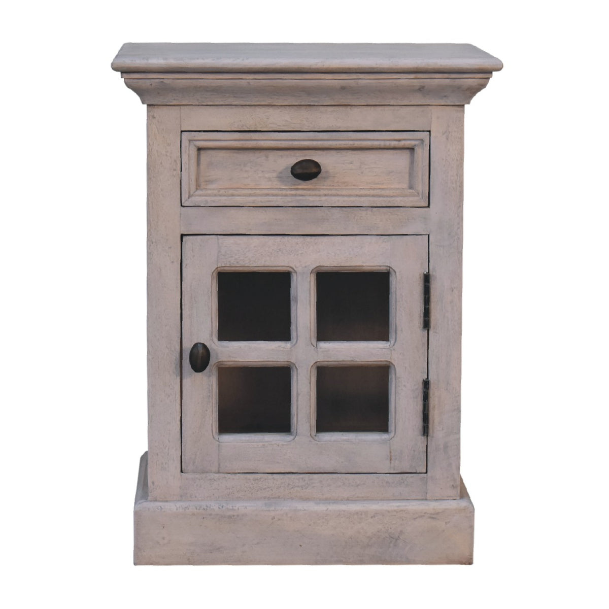 Glazed Stone Bedside Table