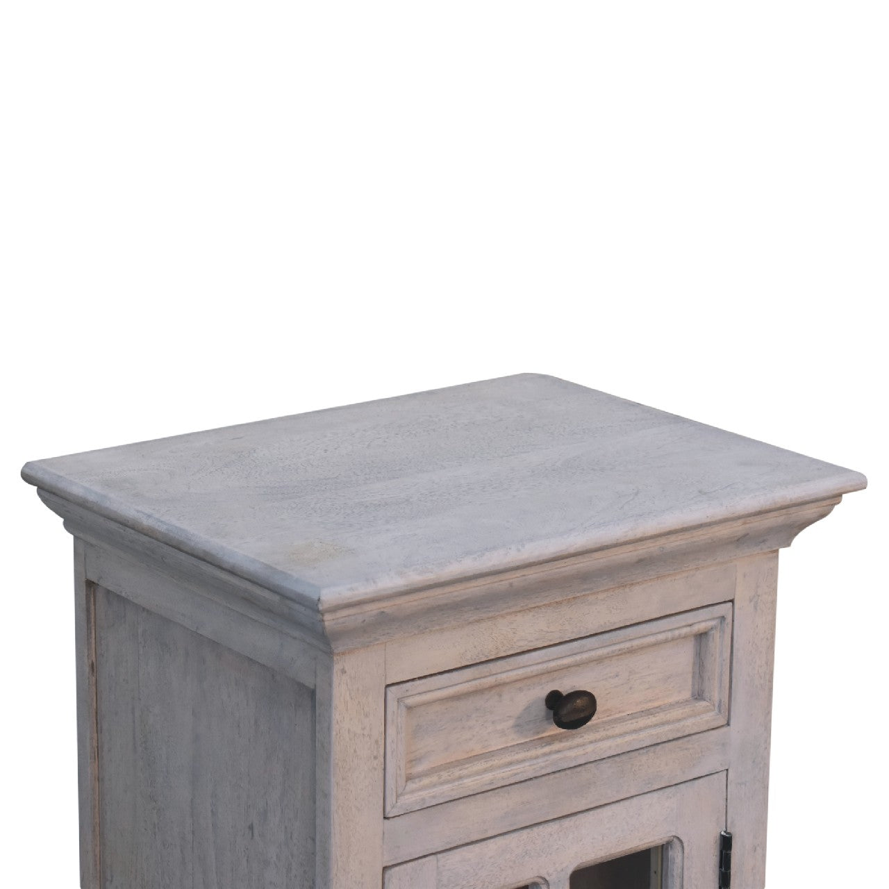 Glazed Stone Bedside Table