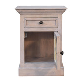 Glazed Stone Bedside Table