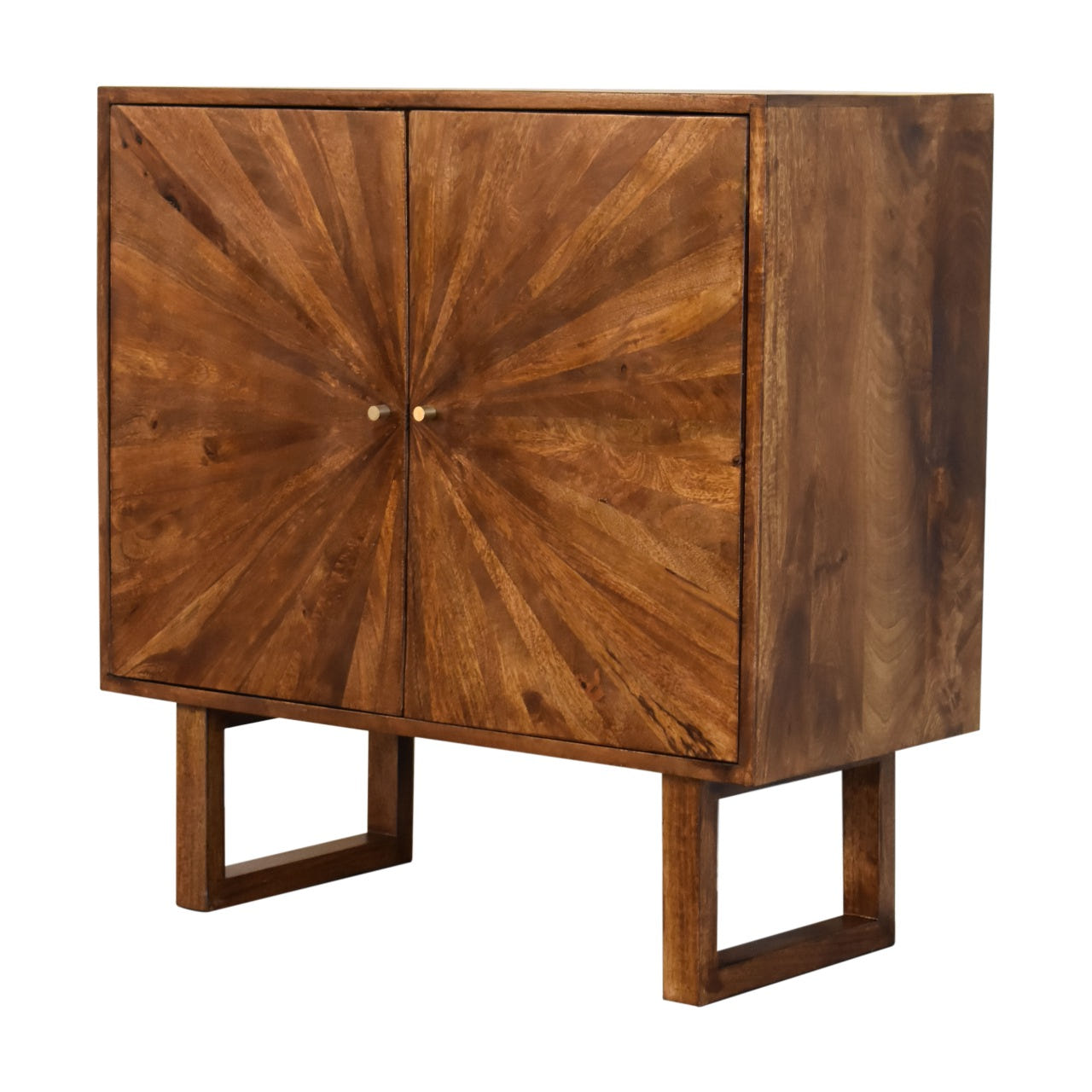 U-Shape Chestnut Sunrise Chest of Drawers