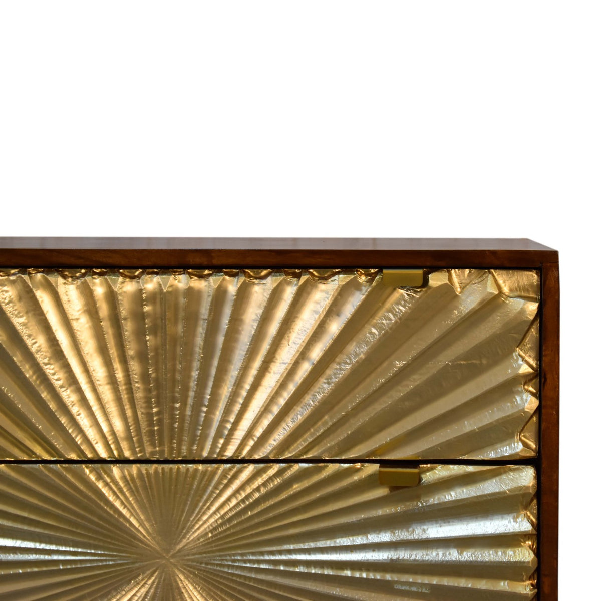 Manila Gold Tapered Chest of Drawers | Chestnut Mango Wood