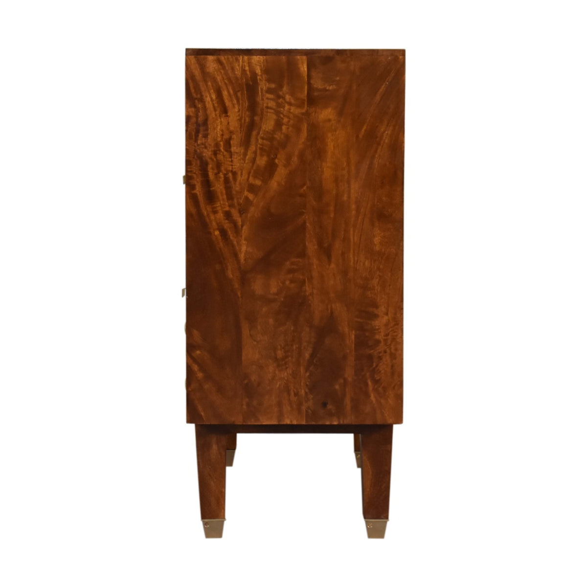 Manila Gold Tapered Chest of Drawers | Chestnut Mango Wood