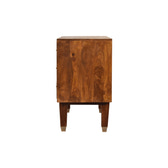 Manila Gold Tapered Sideboard Chest of Drawers | Chestnut Mango Wood