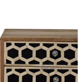 Bone Inlay Scandi Bedside Table