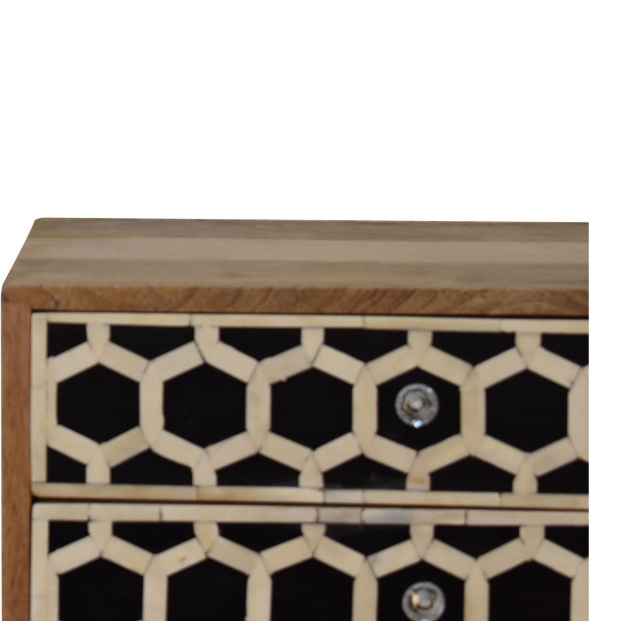 Bone Inlay Scandi Bedside Table
