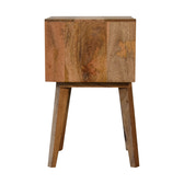 Bone Inlay Scandi Bedside Table