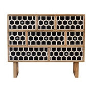 U-Shape Bone Inlay Chest of Drawers