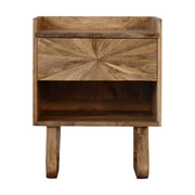 U-Shape Sunrise Open Slot Bedside Table