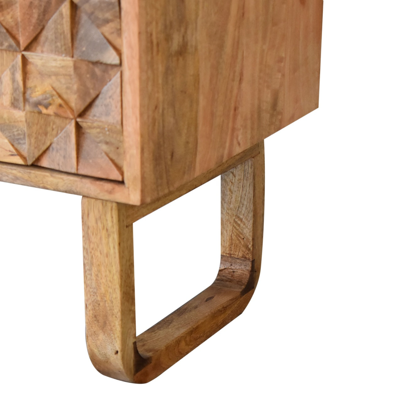 'U' Black Tweed Diamond Bench | Oak-Ish
