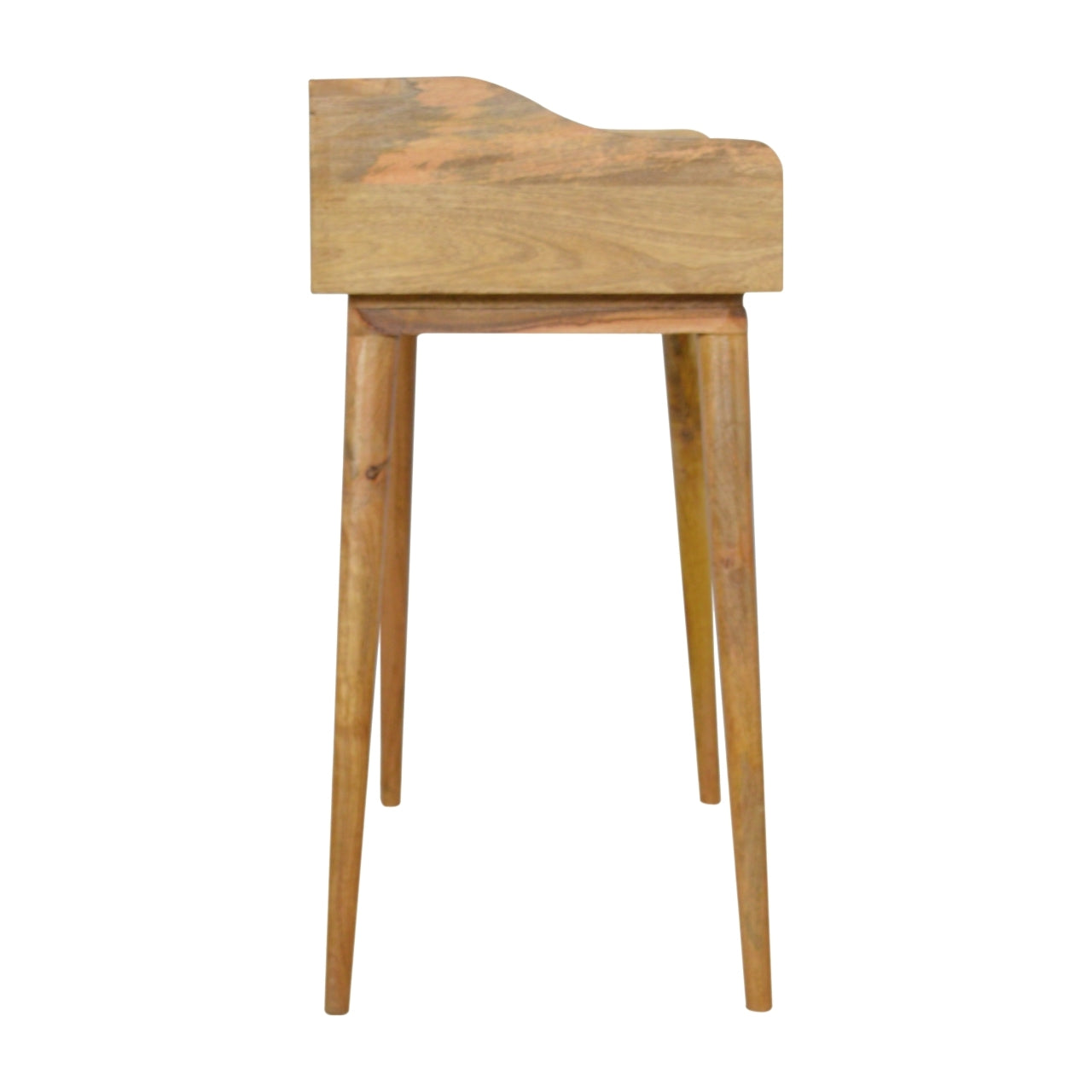 Grey Gallery Writing Desk | Oak Solid Mango Wood
