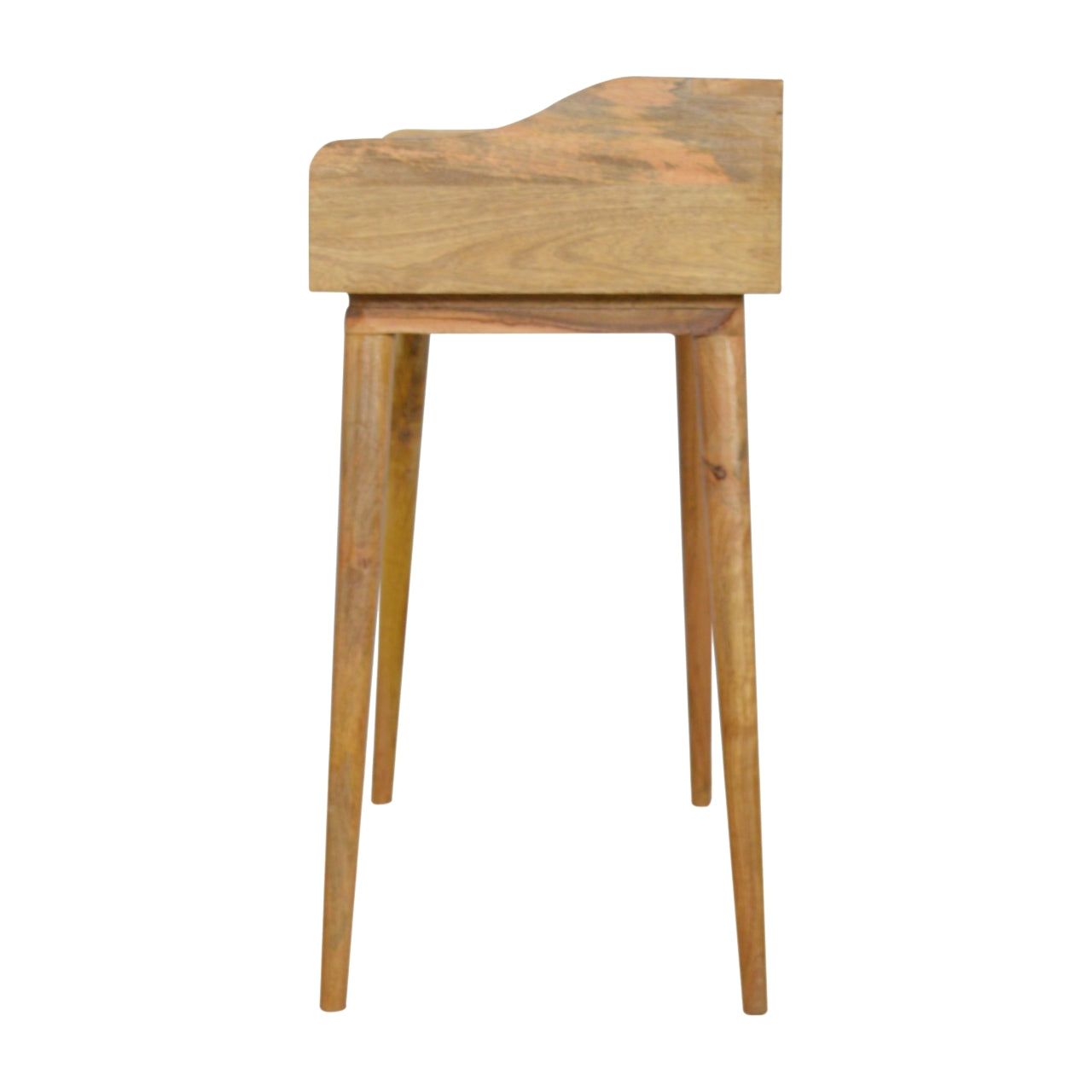 Grey Gallery Writing Desk | Oak Solid Mango Wood