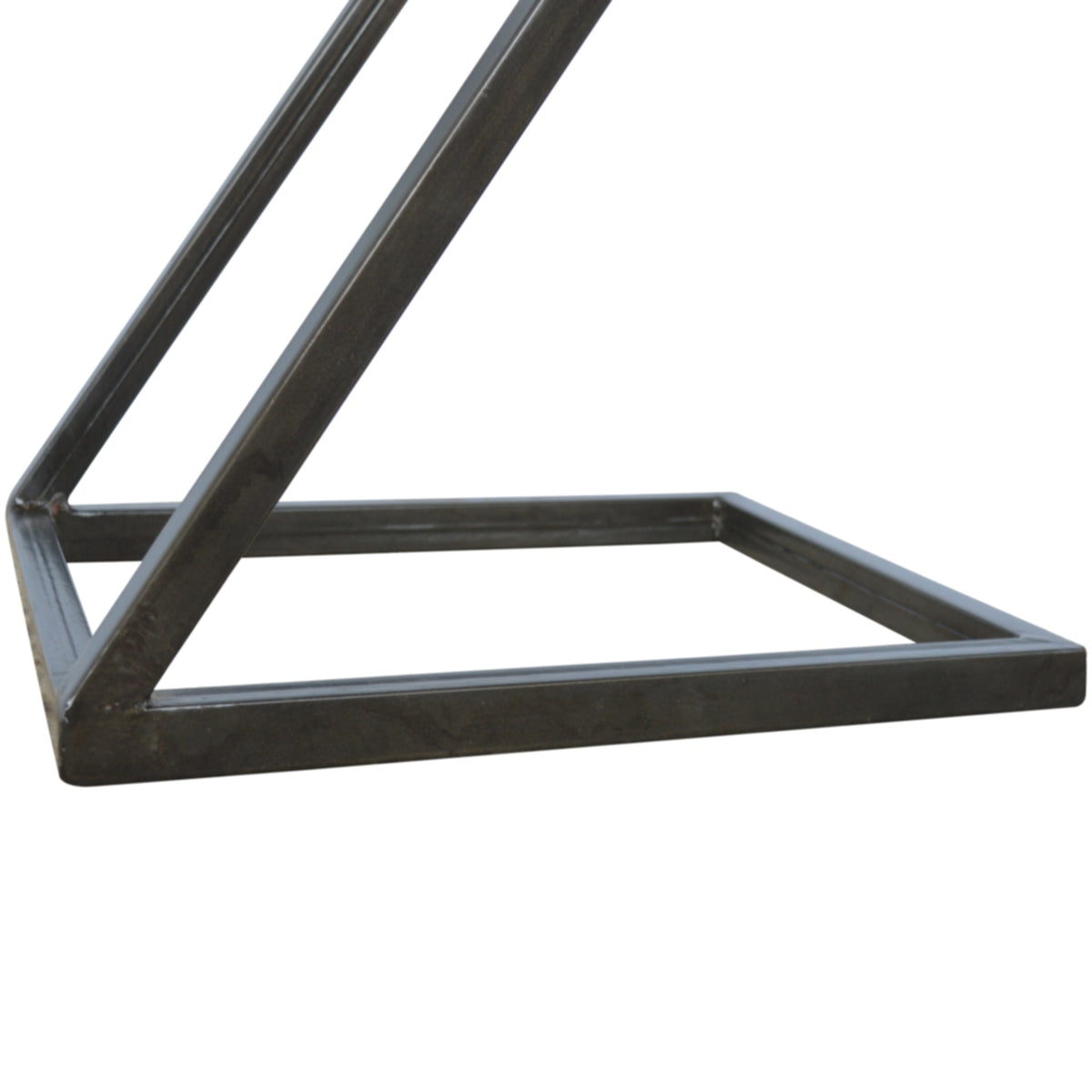Side Table with Iron Base Accent Piece | Iron & Mango Wood
