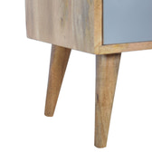 Removeable Grey and White Bedside Table