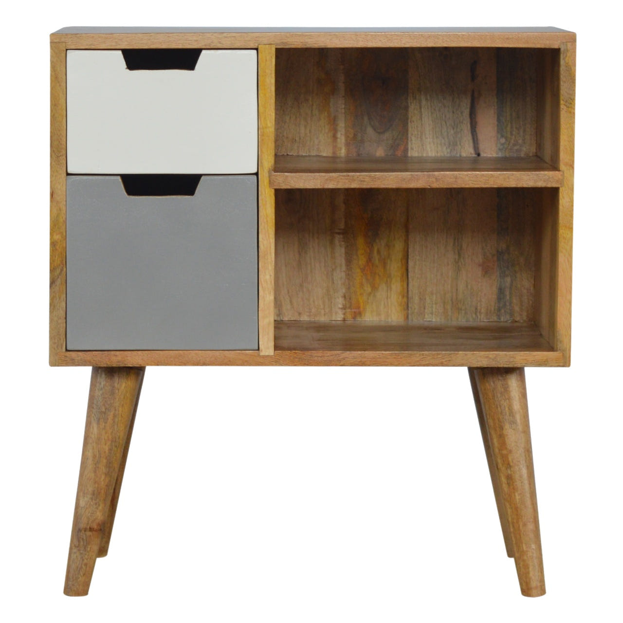 Grey and White Drawer Chest of Drawers