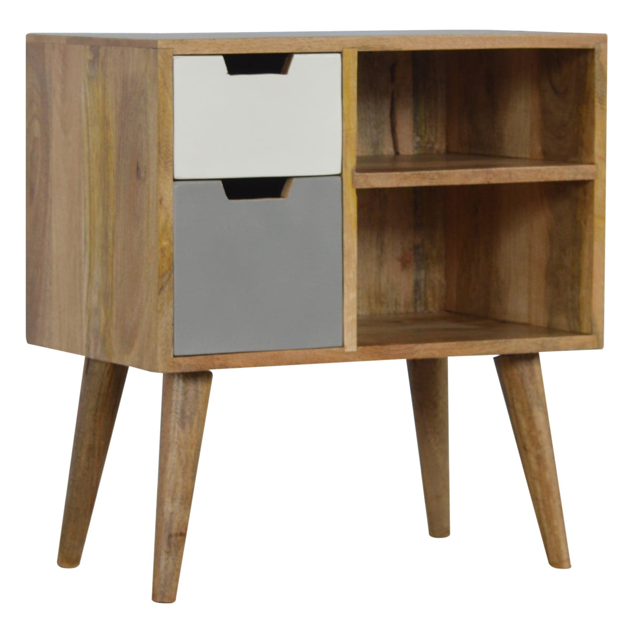 Grey and White Drawer Chest of Drawers