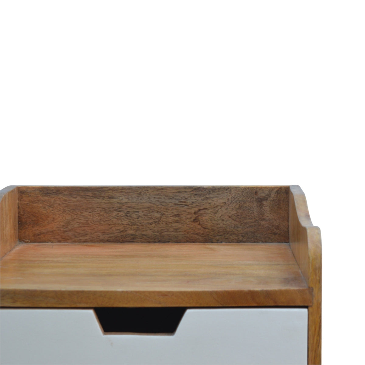 Green Gradient Bedside Table | Hand-Painted Solid Mango Wood