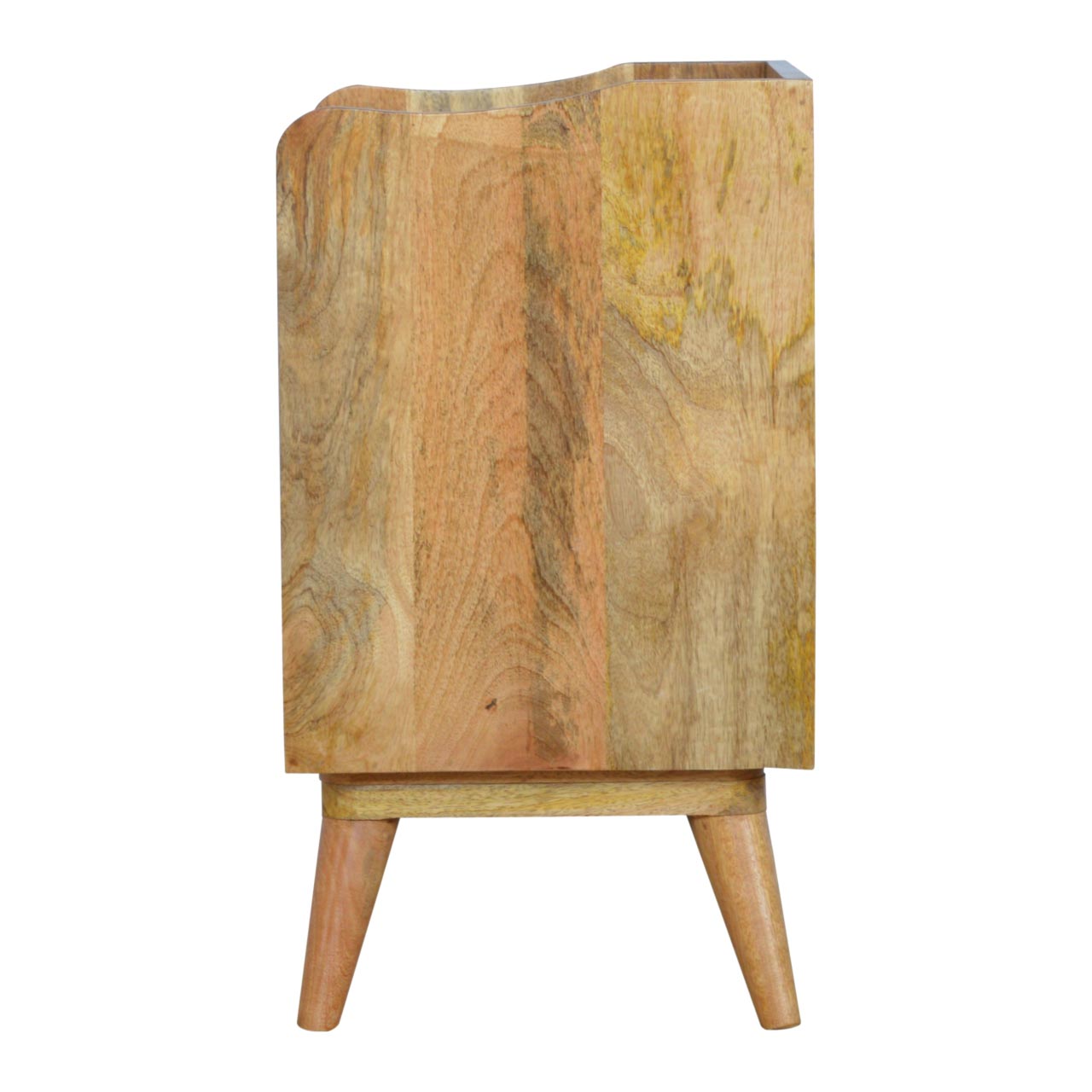Green Gradient Bedside Table | Hand-Painted Solid Mango Wood