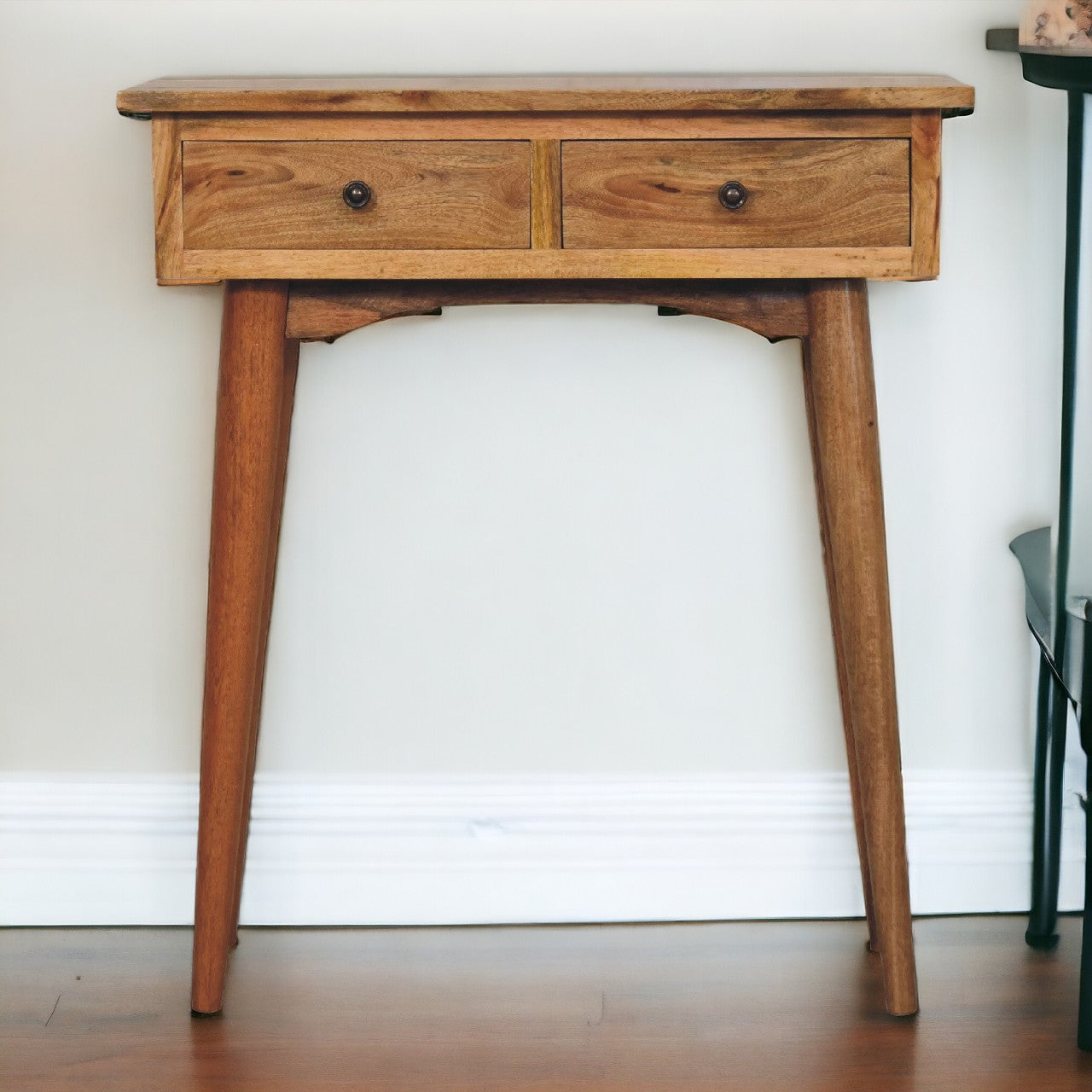 Mini Oak-ish Hallway Console Table