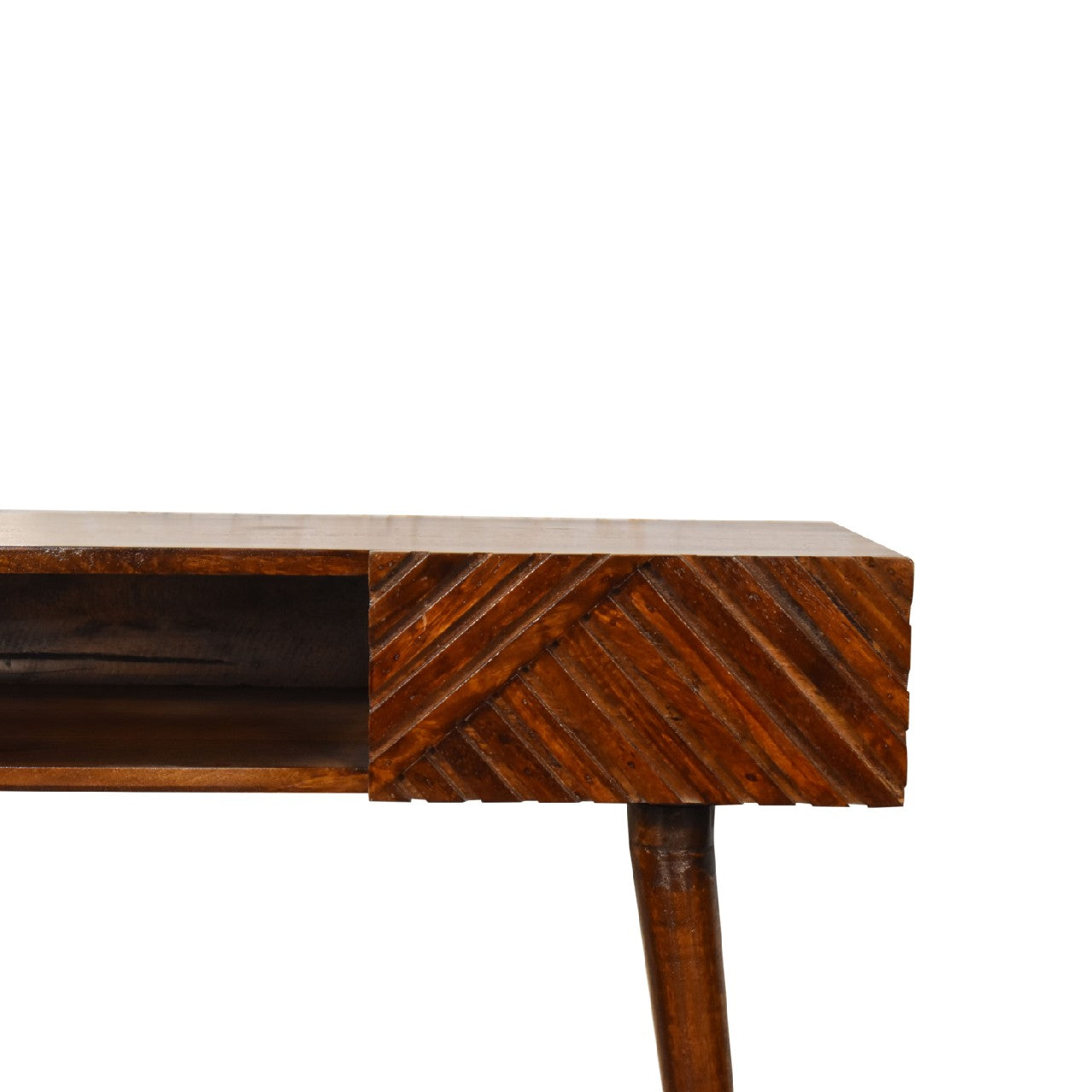 Lille Chestnut Writing Desk | Hand-Carved