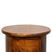 Mini Chestnut 2-Drawer Drum Storage Bench