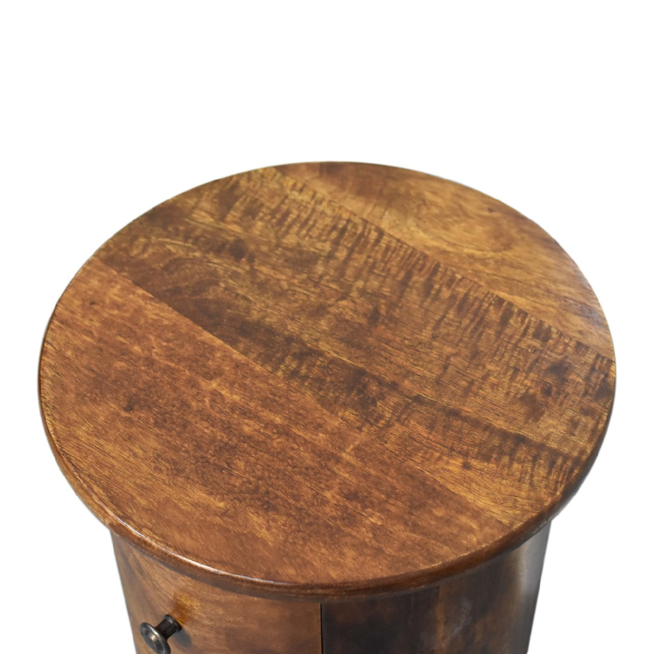 Mini Chestnut 2-Drawer Drum Storage Bench