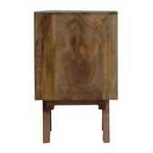 Two Tone Hand Painted Bedside Table | Hand-Painted Mango Wood