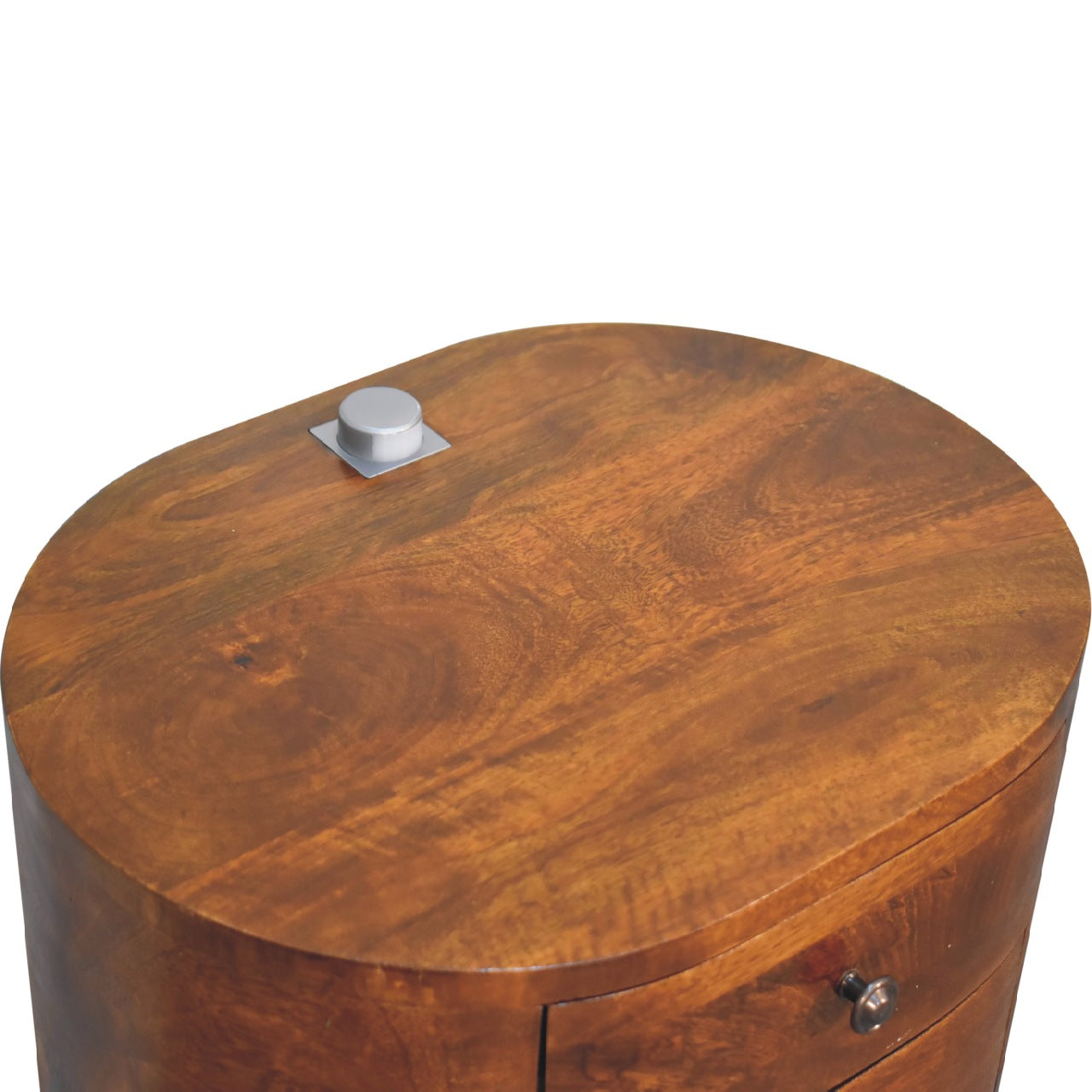 Chestnut Bedside with Reading Light Bedside Table