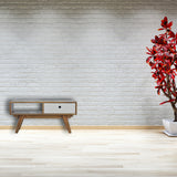 Two Tone Hand Painted Media Unit
