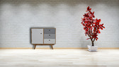 Two Tone Hand Painted Cabinet