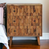 Mini Pineapple Carved Chest of Drawers | Hand-Carved