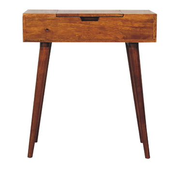 Mini Chestnut Fold Vanity Chest of Drawers | Foldable