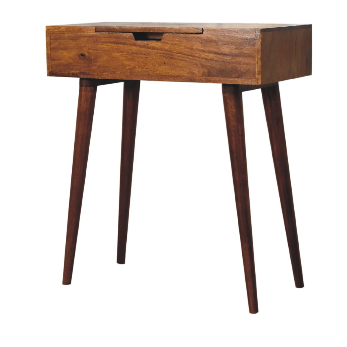 Mini Chestnut Fold Vanity Chest of Drawers | Foldable