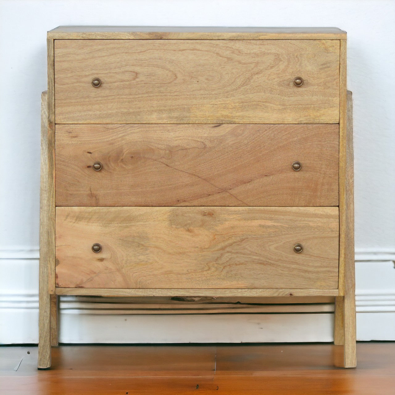 Trestle Chest of Drawers | Oak-Ish Mango Wood