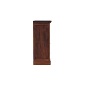 Large Glazed Sideboard Chest of Drawers | Chestnut Solid Mango Wood