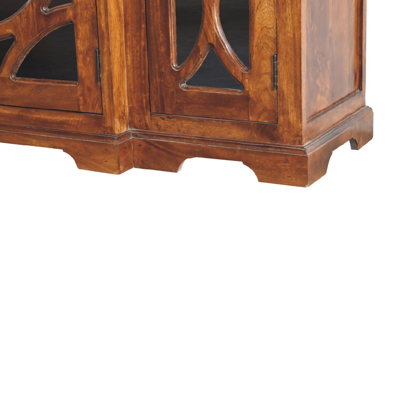 Glazed Carve Chestnut Sideboard Chest of Drawers