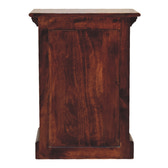 Cherry Bedside with Glazed Door Bedside Table