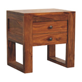 U-Square Honey Bedside Table