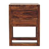U-Square Honey Bedside Table