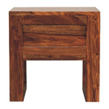 U-Square Honey Bedside Table