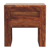 U-Square Honey Bedside Table