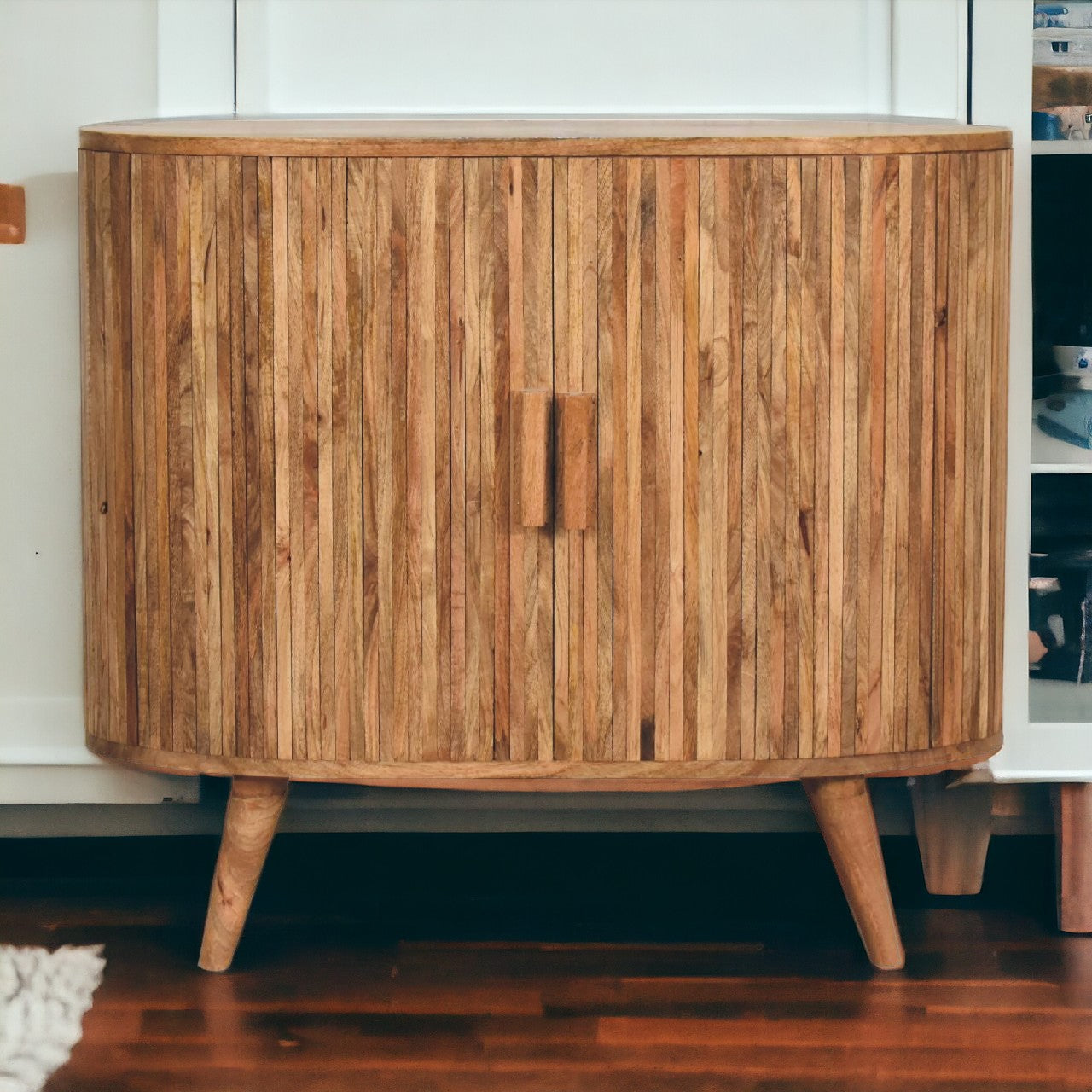 Stripe Cabinet with Storage Chest of Drawers | Hidden Storage