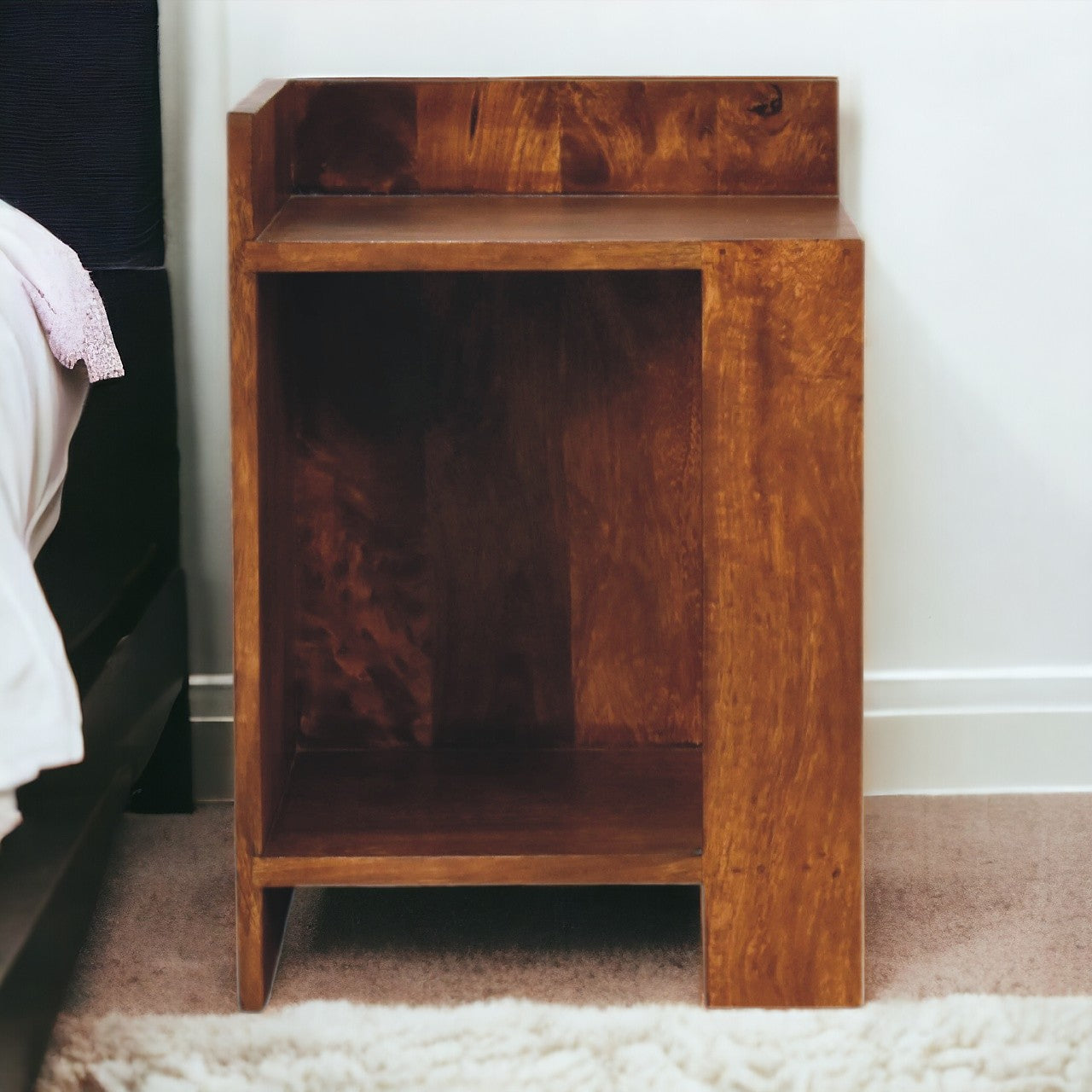 Chestnut Box Bedside Table