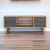 Slade TV Media Unit | Oak Solid Mango Wood