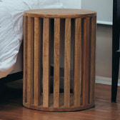 Ariella End Table Accent Piece | Oak-Ish Mango Wood