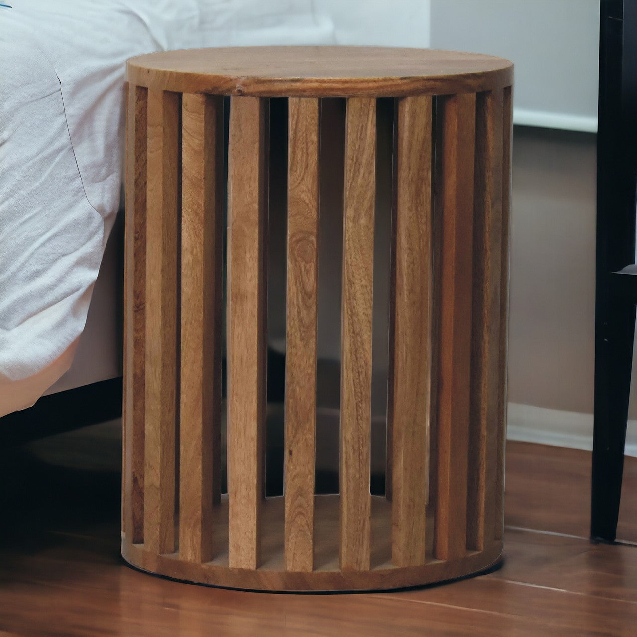Ariella End Table Accent Piece | Oak-Ish Mango Wood