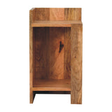 Oak-ish Box Bedside Table | Open Shelf Default Title