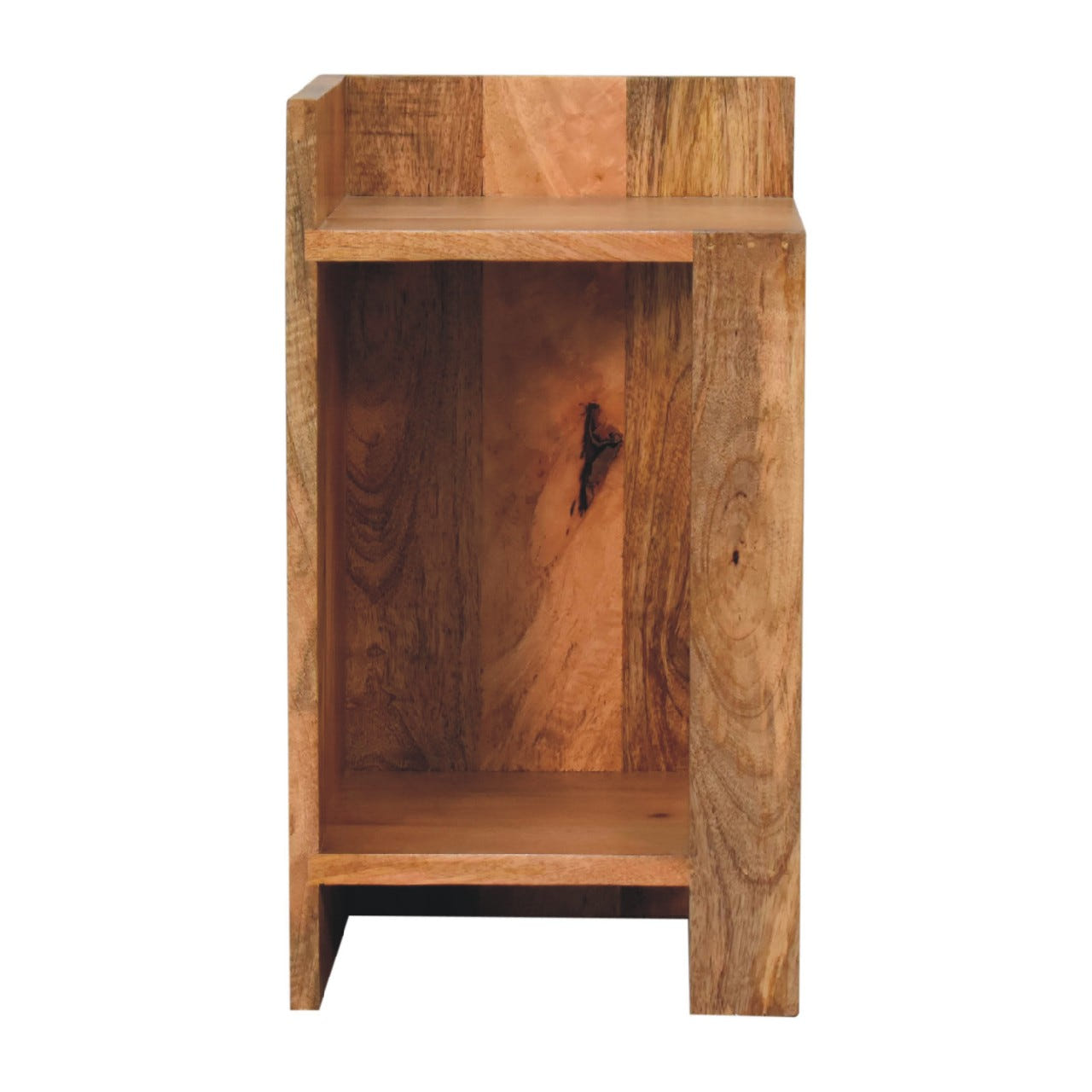 Oak-ish Box Bedside Table | Open Shelf Default Title