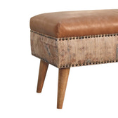 Haven Durrie Bench | Buffalo Leather