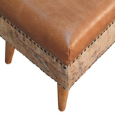 Haven Durrie Bench | Buffalo Leather