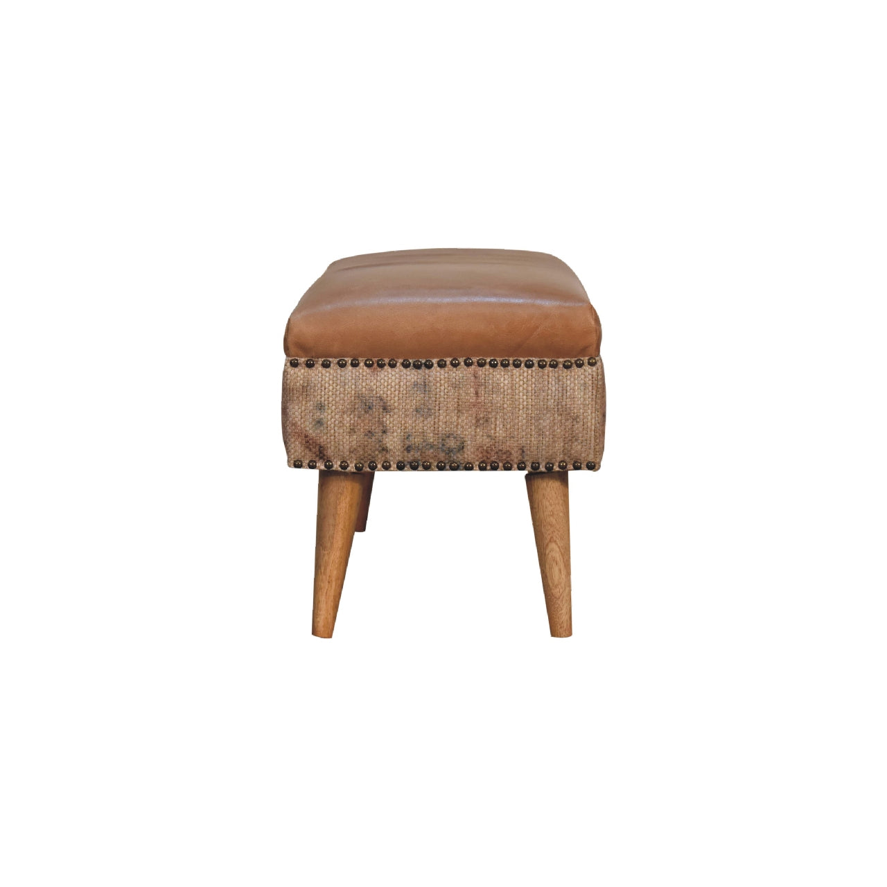 Haven Durrie Bench | Buffalo Leather